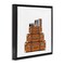 Stupell Industries Vintage Glam Luggage Stack Floating Frame, design by Amanda Greenwood